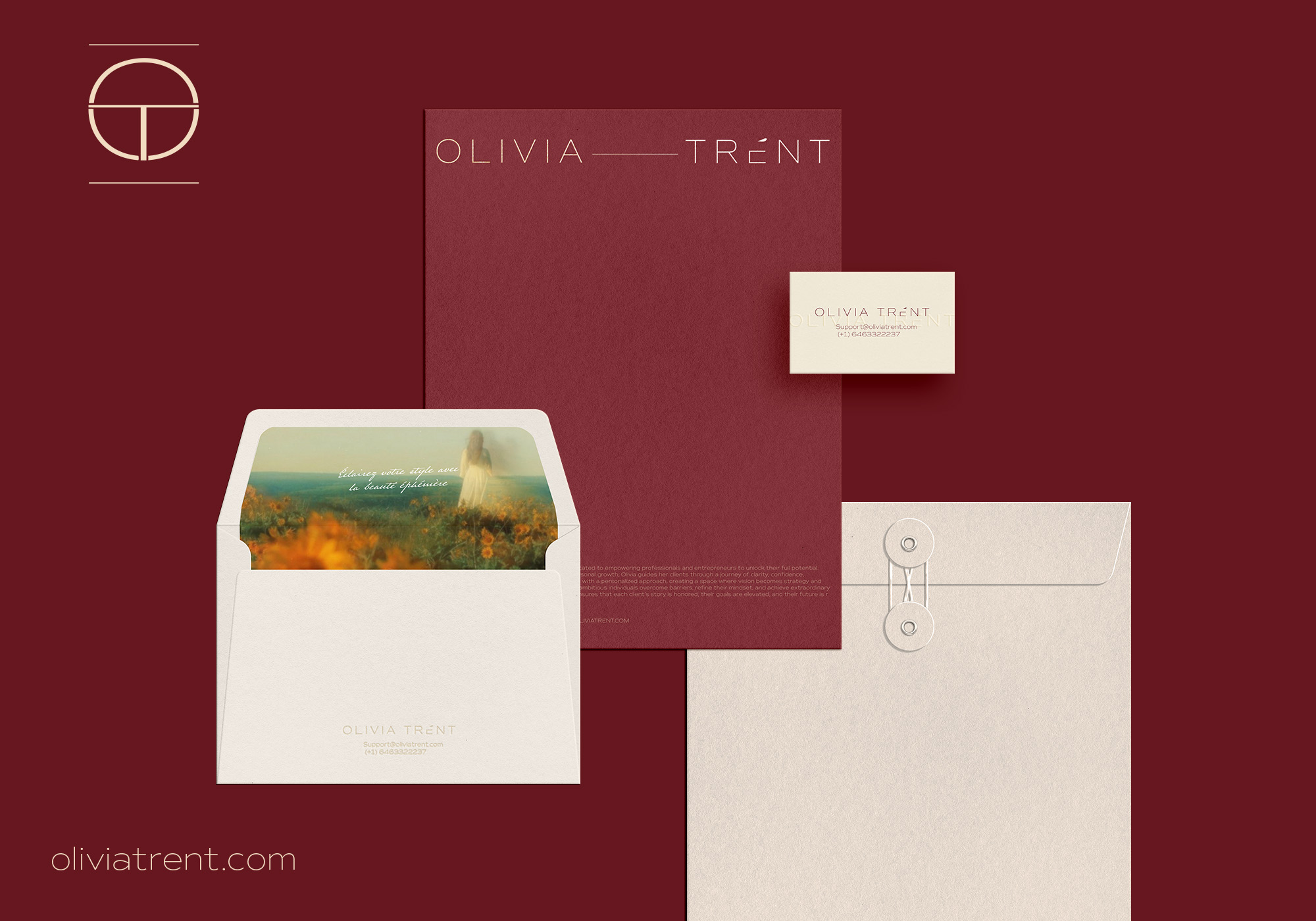 Olivia Trent brand identity