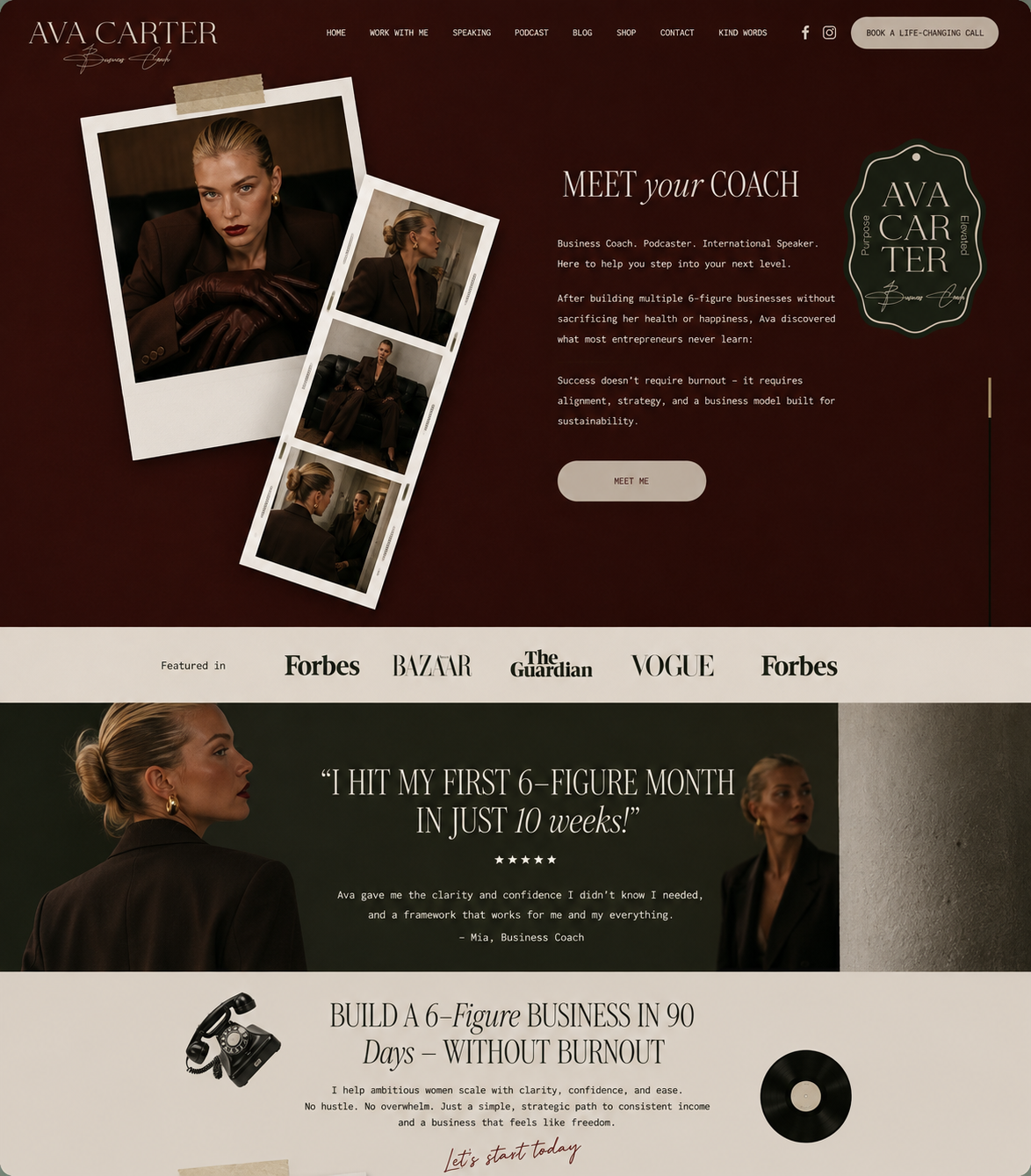 Ava Carter brand application